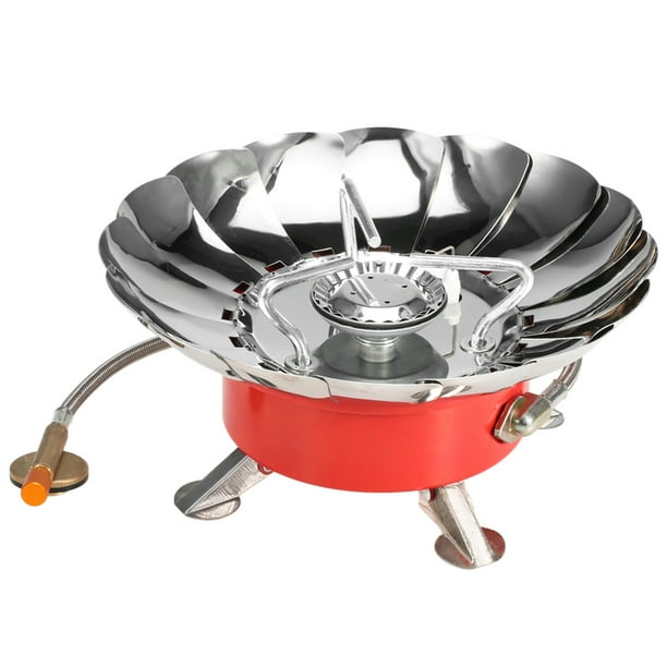 Estufa de gas de encendido piezoeléctrico a prueba de viento Lixada Quemador de gas para cocinar al aire libre con tubo extendido para camping Picnic BBQ Lixada horno al aire libre
