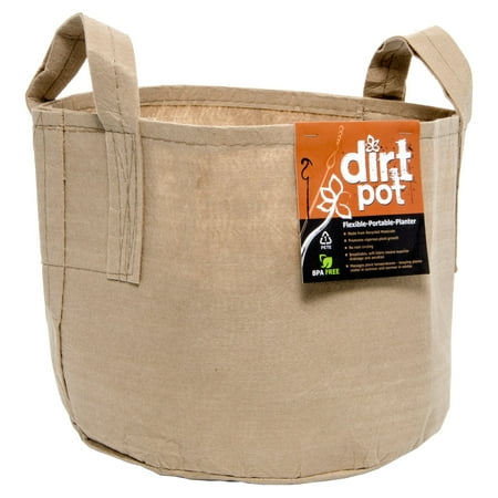 - Hydrofarm Dirt Planter with Handle - Tan