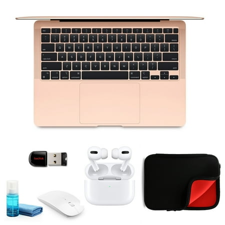 Apple MacBook Air 13.3 Inch M1 Chip with Retina Display 256GB (Gold) - Kit with Apple AirPods Pro