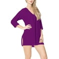thumbnail image 4 of HAPPY BAY Women's Beachwear Summer Swim Beach Dress Cover ups for Swimwear Women Swimsuit Coverups Cover-up Mini Wear 16-18 Violet_AC155, 4 of 5