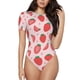 thumbnail image 1 of Balery Strawberry Body de cuello redondo de manga corta para mujer Tops de manga corta Tops básicos-Large, 1 of 7