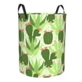 thumbnail image 2 of XMXT Collapsible Laundry Basket, Cactus Aloe Pattern Polyester Waterproof Laundry Hamper, 62L, 2 of 8