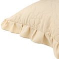thumbnail image 5 of Unique Bargains 2Pcs Single Layer Ruffles Envelope Closure Pillow Shams Light Tan Queen, 5 of 7