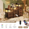 thumbnail image 3 of Mesa de noche Lazzanto con luz LED y carga USB, 3 of 7