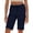 Navy*Mothers Day Gift Idea, variant on Kinrui Bermuda Shorts for Women Knee Length Casual Summer Mid Rise Cargo Pockets Elastic Waist 11 Inch Inseam Long Chino Shorts Khaki XL