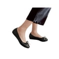 thumbnail image 3 of Gomelly Ladies Flats Women Flat Shoes Slip On Flats with Bows Ballet Flat Ballerina Flats Comfortable Casual Flats Round Toe Flats Dress Shoes Flats Black 9, 3 of 7