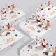 thumbnail image 4 of Papel Navideño Con Dibujos Animados Y Tapa Papel Plegable Con Renos, Papá Noel Y Muñecos De Nieve En 3D Papel Plegable Con Motivos Alimentarios Ideal Para Fiestas Navideñas, 4 of 4