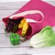 thumbnail image 4 of Bolsa de mano reutilizable Unique Bargains Algodón Rosa 42 x 34 cm bolsas de supermercado reutilizables, 4 of 5