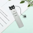 thumbnail image 6 of 2PCS Cat Bookmarks, Cat Gifts for Women, Kitten Stainless Steel Book Marker, Funny Book Mark Cute Book Lover Gifts Thanksgiving Day Birthday Gifts for Women Men Teachers Friends (2pcs I), 6 of 12
