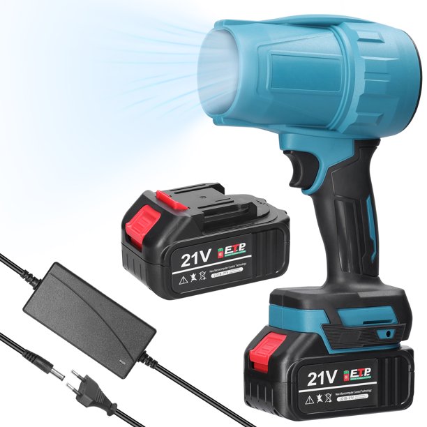 M Buder Ventilador de Turbina de Conducto de Mano de Alta Potencia Enchufe de la UE 220V 2 Baterías