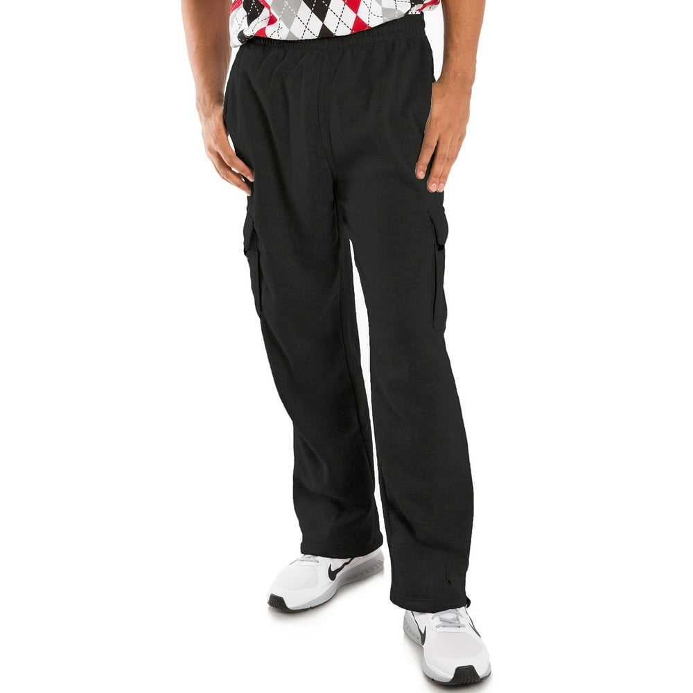 vibes men's fleece cargo sweatpants