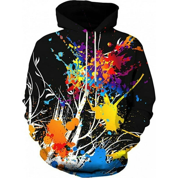 WILLBEST Sudaderas para Hombre, Sudaderas con Capucha con Estampado Gráfico 3D A La Moda para Hombre, Sudaderas con Capucha y Bolsillo XXGrande