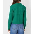 thumbnail image 2 of Suéter PRETTYGARDEN Cardigan tejido para mujer con botones verde talla S, 2 of 6