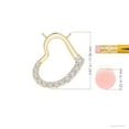 thumbnail image 3 of ANGARA Natural Diamond Tilted Heart Pendant in 14K Yellow Gold for Women (Size-2.5mm| Color-H| Clarity-SI2) | April Birthstone, Anniversary, Jewelry Gift for Women | Natural Diamond Necklace, 3 of 8