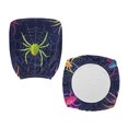 thumbnail image 2 of Chririnla Halloween Office Chair Covers with Spider Print, 2 Piece Stretchable Removable Non Slip Covers for High Back Boss Chair, 2 of 8