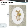 thumbnail image 4 of Stupell Industries Cottage Little Mouse with Flowers Canvas Art, 16 x 20, by Arlington Prints, 4 of 8