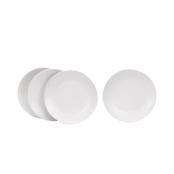 Juego de Platos Ensaladeros de Cerámica Crown Baccara 4 piezas para 4 personas MATCHBLANCS-S