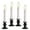 Matte Onyx, variant on 612 Vermont Slimline Ultra-Bright LED Window Candles, Battery Operated, Metal Base (Brushed Nickel)