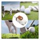 thumbnail image 5 of Wosthever Bolsa de almacenamiento de pelotas de golf, textura de alta gama, impermeable, portátil, gancho de bolsillo colgante, fácil Deportes y aire libre Marrón 4.9 x 4.xxs, 5 of 6