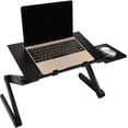 thumbnail image 1 of Bureau pour Ordinateur Portable jusqu'à 17 Pouces, Hauteur Réglable avec Joint Rotatif à 360°, Support en Alliage d'Aluminium Léger, Design Pliable Compact, Bureau Ergonomique, 1 of 5