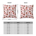 thumbnail image 2 of Pofeuu Floral Strawberr Print Double-sided plush pillowcase Square Throw Pillow Covers Pillows Cover for Living Room Bedroom Sofa Couch Cushion Cover（No pillow core）-22"x22", 2 of 7