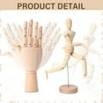 thumbnail image 3 of 6Pack Artist Wooden Mannequin,4.5/5.5/8/12Inch Drawing Figure Model Wooden Hand Model 7Inch Left and Right Hand Model, 3 of 6