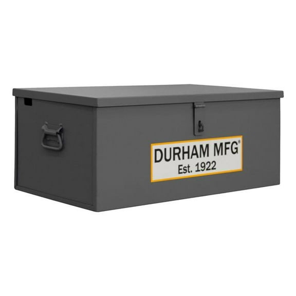Durham JSCWB-122812-94T-D719 2 cu ft. Jobsite Welders Storage Box Cabinet, Gray - 28.31 x 12.62 x 12.18 in.