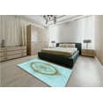 thumbnail image 4 of Ahgly Company Indoor Rectangle Patterned Electric Blue Area Rugs, 8' x 12', 4 of 6