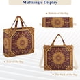 thumbnail image 6 of Boho Mandala Vintage Corduroy Tote Bag Handbag Large Messenger Bag Shoulder Crossbody Zipper Bag Purse, 6 of 8