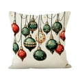 thumbnail image 2 of Christmas Pillow Covers Santa Claus Printed Throw Pillow Covers Holiday Decor Home Decor Gifts Festive Bedroom Living Room Decorations, 2 of 5