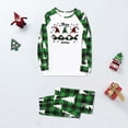 thumbnail image 2 of Odeerbi Christmas Pajamas for Family Plaid Holiday Long Sleeve Family Christmas Pajamas Matching Sets Dad Cute Warm Plaid Printed Sleepwear Xmas Family Matching PJs Set Red, 2 of 6