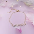 thumbnail image 2 of Women's Ins Style Design Zircon Leaf Bracelet, 2 of 2