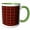 Green/White, variant on 3drose, Lumberjack Plaid Tartan Red Black Tan, 15oz Two-tone Black Mug