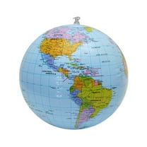 PBPBOX 16 Giant Inflatable Globe Beach Ball Jumbo Boys And Girls' Toy Interactive Learning Globe For Play