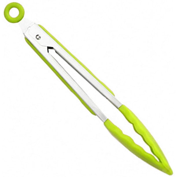 Pinzas para cocinar, pinzas para cocinar y asar, pinzas de cocina, pinzas para grill de acero inoxidable y silicona, pinzas para salchichas, pinzas para asar, pinzas para espárragos, pinzas para