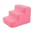thumbnail image 2 of BELOVING Balanced Pet Steps Non Slip Dog Steps for Small Dogs and Cats High Beds Couch Pink 3 Steps, 2 of 10