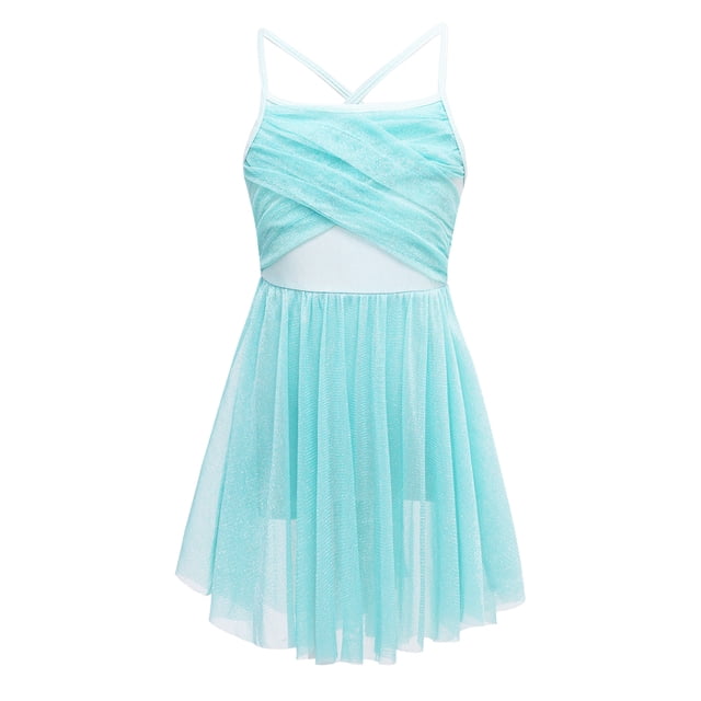 Alvivi Justaucorps Sans Manches pour Grandes Filles Ballet Danse Moderne Costumes Vert Menthe 12