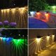 thumbnail image 3 of Luz de jardín al aire libre con energía solar, luz de pared al aire libre led, paquete de 6 cercas blancas, patio, jardín, escalón, escalera TUNC Sencillez, 3 of 5