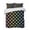 Black, variant on Quilts Full Size Bedding Set, Colorful Polka Dot Lightweight Quilted Comforter, Cartoon Watercolor Geometric Soft Reversible Bedspread Coverlet with Pillow Covers for All Season, 78" x 90"