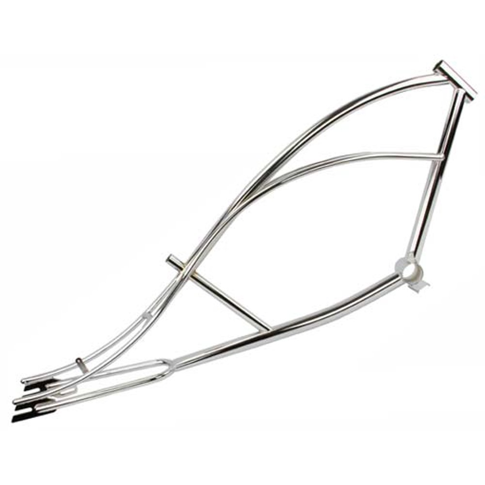 26" Limo Frame Chrome. Bike frame, bicycle frame, limo bike frame, limo