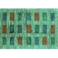 thumbnail image 1 of Ahgly Company Indoor Rectangle Abstract Turquoise Blue Contemporary Area Rugs, 8' x 12', 1 of 4