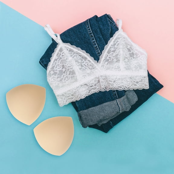 UPOUART 4 Pairs Removable Chest Pads for Women Sports Bras, Comfortable and Soft Bra Inserts for Workout and Everyday Use