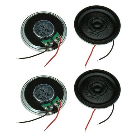 Unique Bargains 4pcs PC Notebook Laptop Internal Speakers Magnetic Wired 36mm 3000Hz 8Ohm