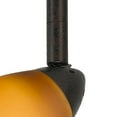 thumbnail image 2 of Benjara BM220763 Hand Blown Glass Shade Track Light Head with Metal Frame, Rustic Bronze, 2 of 5