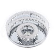 thumbnail image 5 of Modern Crystal Moon Shaped Ceiling Light Fixture LED Chandelier Bedroom Lamp 43W, 5 of 15