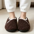 thumbnail image 6 of Knivor Closed Back Slippers for Women Slipper Socks Sherpa Fleece V‑Trim Slip On Indoor Outdoor Non Slip House Shoes, 6 of 8