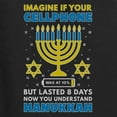 thumbnail image 6 of Wild Bobby Hanukkah Imagine If Your Phone Battery was Low but Lasted 8 Days Women Racerback Tank Top, Black, Small, 6 of 6