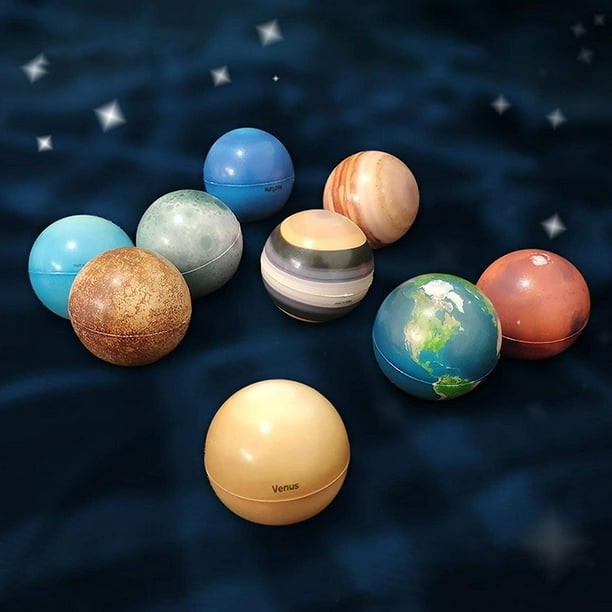 Planète Balle Jouet Système Solaire Balle Jouet Sensoriel Balle Colorée  Imprimée Planète Balle Neuf Planètes Balle Planètes Anti-Stress Jouets  Éducatifs Pour Enfants 