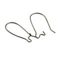 thumbnail image 3 of 50pcs French Earring Hook Ear Wires Simple Making DIY Jewelry Finding - Black, 25mm, 3 of 5