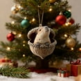 thumbnail image 4 of Animal Ornament – ​​Warm Decorations Animal Figurines 2D Acrylic For Home And Party Decorations. Hangs, 4 of 6